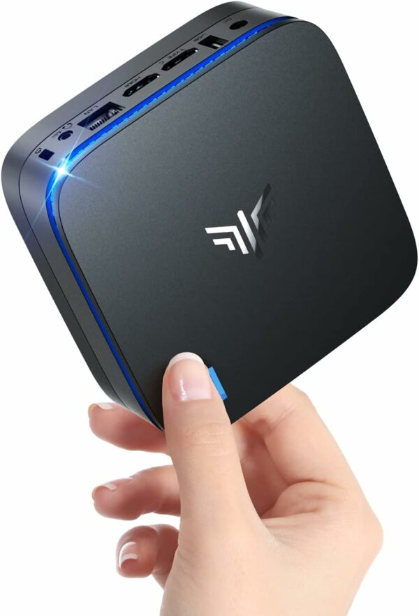 NiPoGi Mini PC 8GB DDR4 + 256GB M.2 SSD, Mini Computer W-11, AK1Plus 12th Intel Alder Lake-Ν95 (fino a 3.4GHz, 4C/4T), Gigabit Ethernet