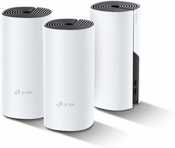 TP-Link Deco P9 Hybrid WiFi Mesh con Powerline, WiFi AC1200 + Powerline AV1000, Adatto per Edifici Storici con Muri Spessi, Pacchetto da 3 Unità