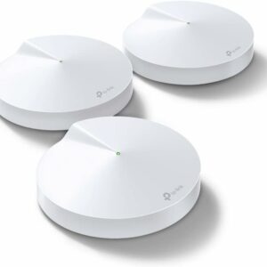 TP-Link Deco M5 Wifi Mesh, Pacchetto da 3 Unità Fino a 500 ㎡, AC1300, per Case su 2 o 3 Piani, Velocità Dual-Band 1267Mbps, Sostituisci Router Tradizionali e Wifi Extender, Compatibile Alexa