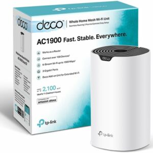 TP-Link Deco S7 Router WiFi Mesh AC1900Mbps, Router e Ripetitore, Controllo Parental, Compatibile con Amazon Alexa, 3 Porte Ethernet Gigabit