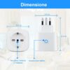 Presa Wifi Italiana (Type L), Compatibile con Alexa & Google Home, 4 Pezzi - immagine 2